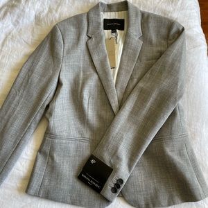 Gray Banana Republic blazer. Size 4 petite.